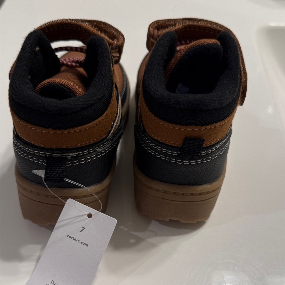 Carter's Brown and Black Toddler Rugged Strap Boots - Picture 5 of 6